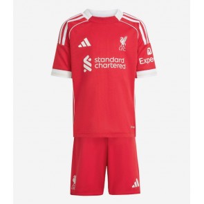 Billiga Liverpool Florian Wirtz #7 Hemmatröja Barn 2025-26 Kortärmad (+ Korta byxor)